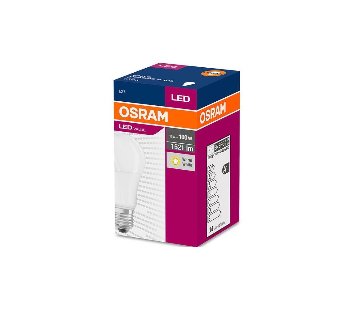 LED Żarówka VALUE A60 E27/13W/230V 2700K - Osram