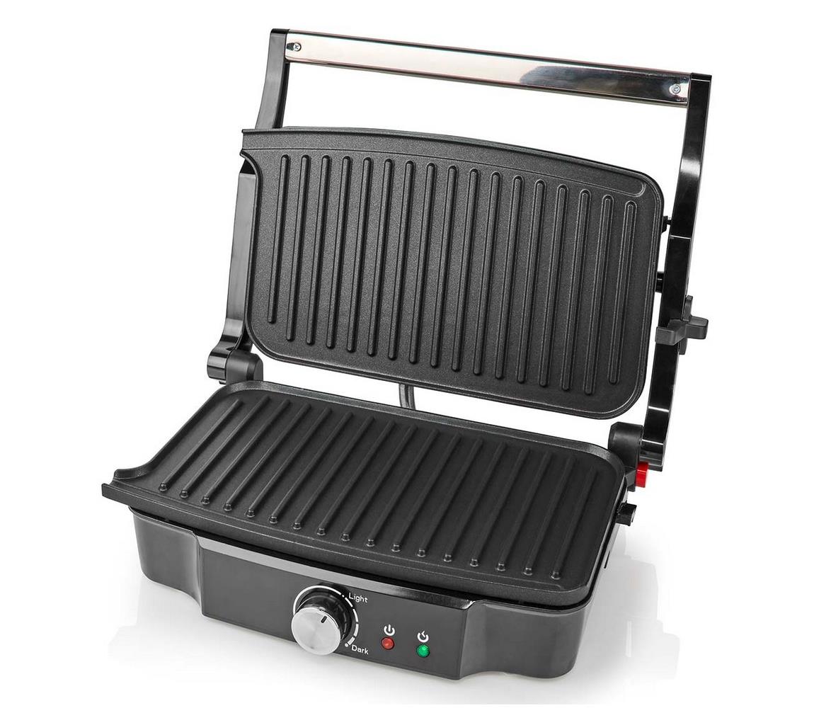 Nedis KAGR131FSR - Grill kontaktowy 1500W/230V