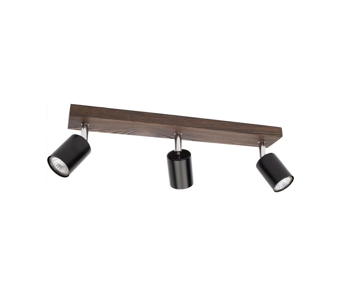 Spot-Light DO2910356 - Oświetlenie punktowe sufitowe MANARA 3xGU10/5W/230V orzech