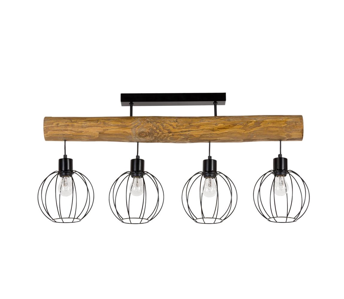 Spot-Light DO6977404 - Surface-mounted żyrandol BERIS 4xE27/25W/230V sosna