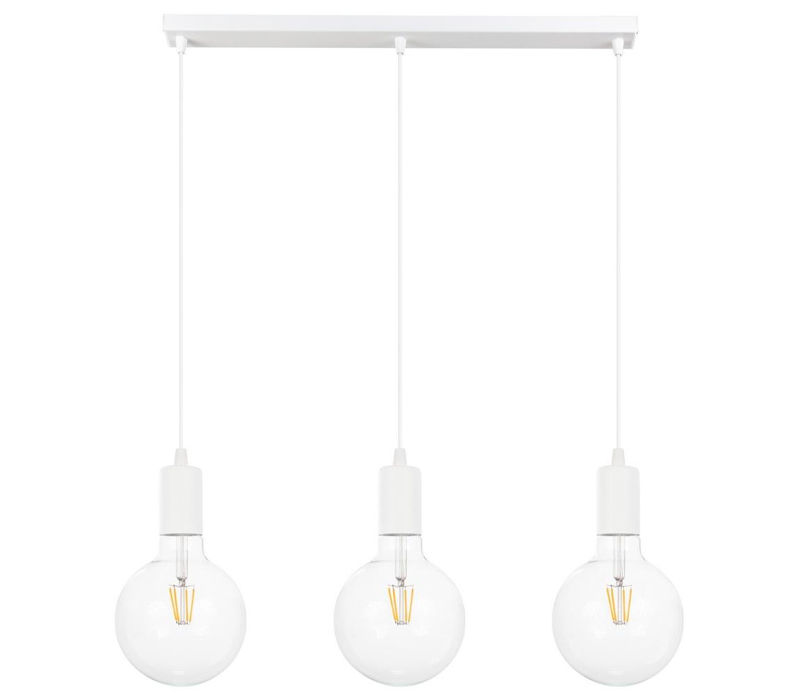 Żyrandol na lince MIROS 3xE27/60W/230V biały