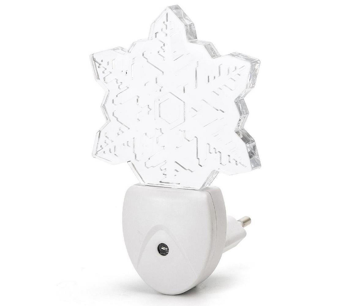 Aigostar - LED RGB Lampka nocna z czujnikiem LED/0,5W/230V płatek śniegu