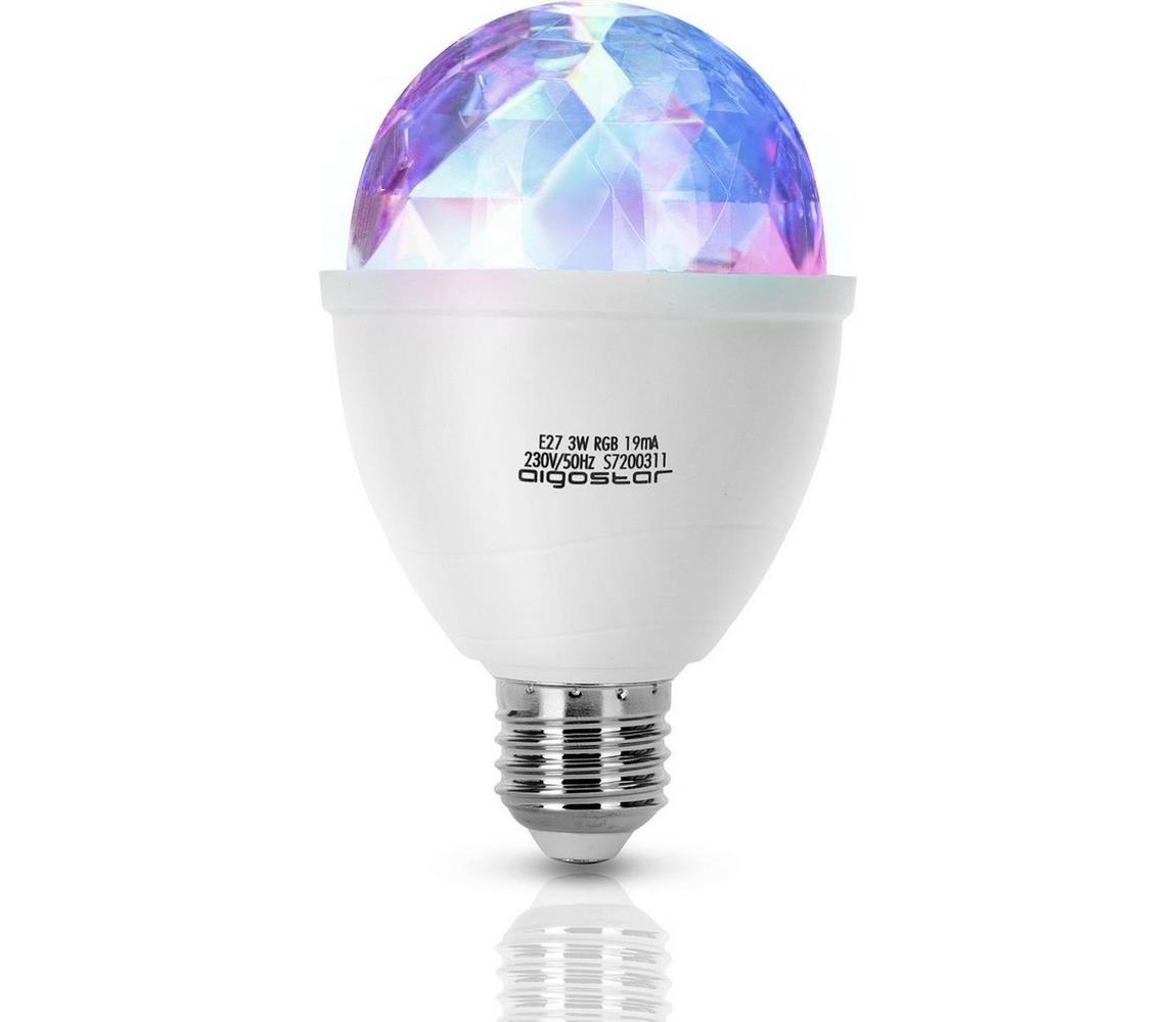 LED RGB Żarówka E27/3W/230V - Aigostar