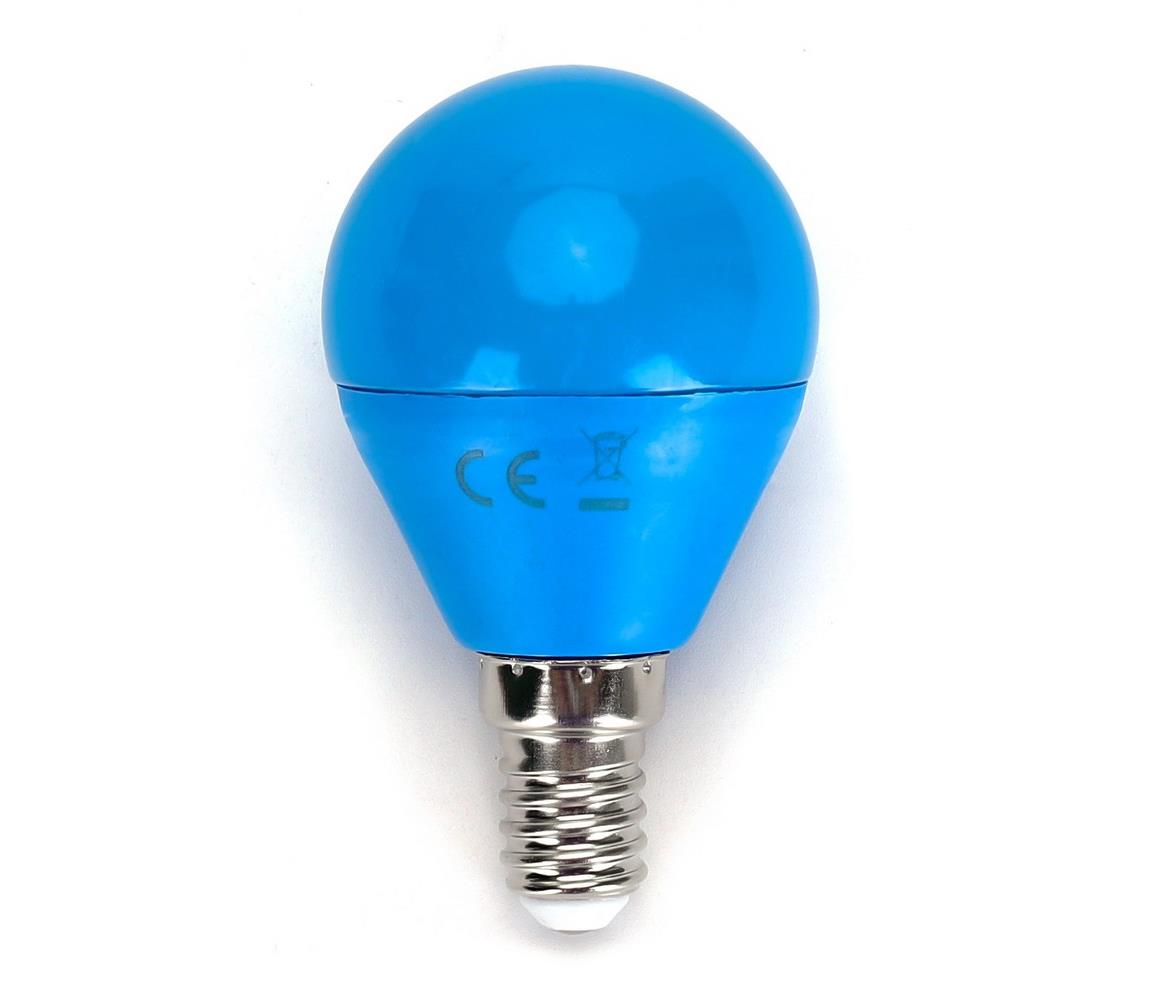 LED Żarówka G45 E14/4W/230V niebieska - Aigostar