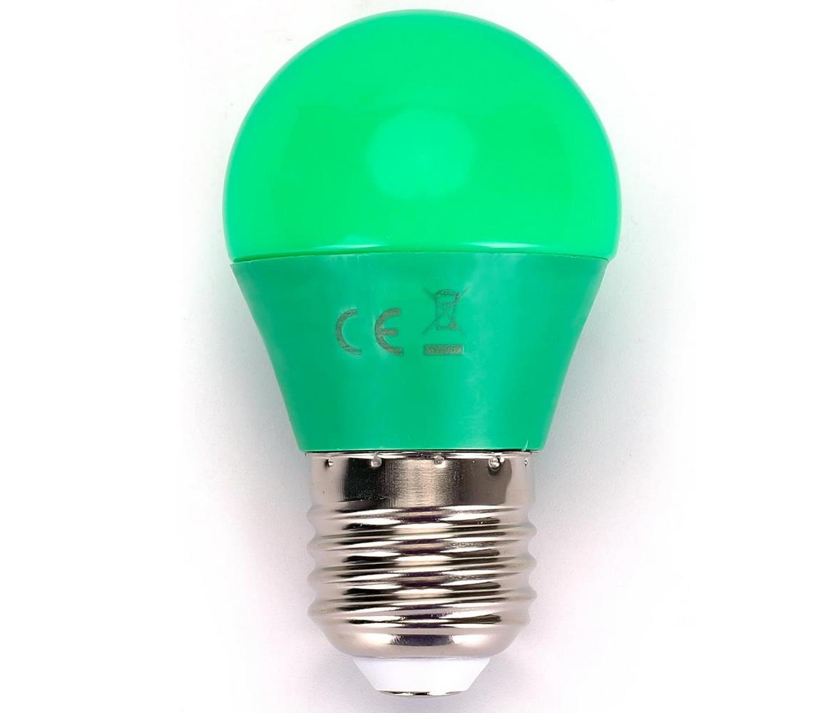 LED Żarówka G45 E27/4W/230V zielona- Aigostar