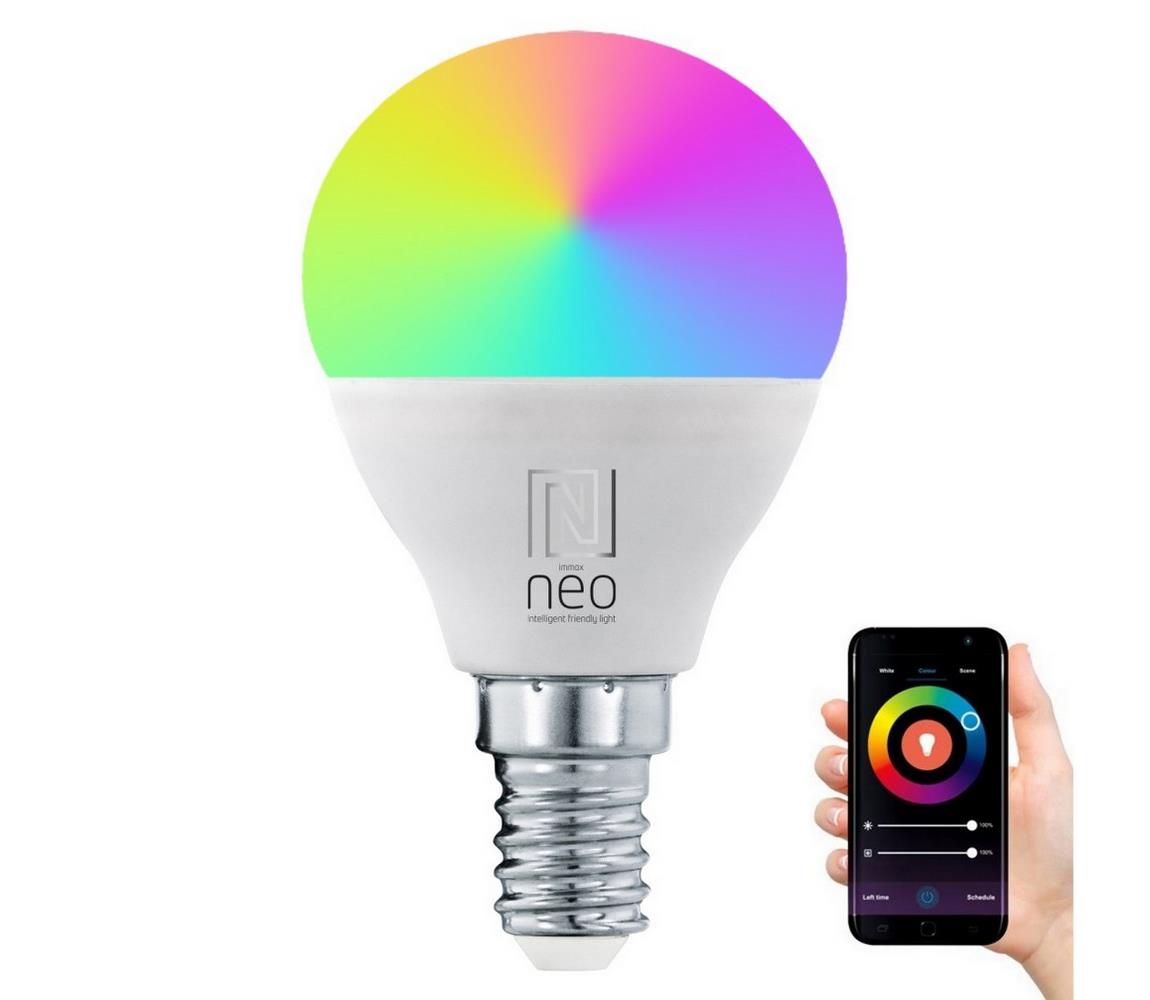 Immax NEO 07745L - LED RGB Ściemnialna żarówka E14/6W/230V 2700-6500K Wi-Fi Tuya
