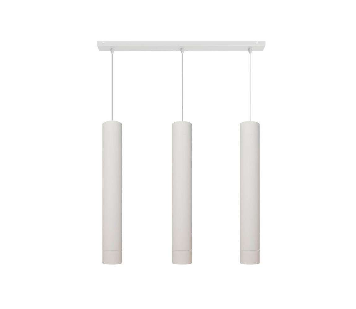 LED Żyrandol na lince TUBA 3xGU10/4,8W/230V białe