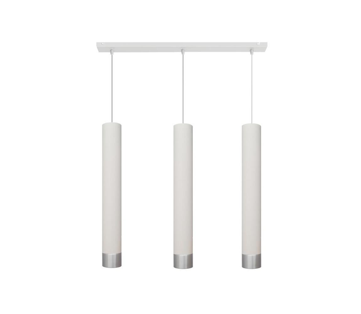 LED Żyrandol na lince TUBA 3xGU10/4,8W/230V białe/matowy chrom