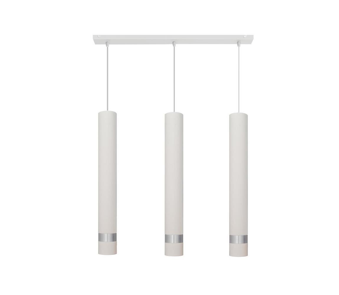 LED Żyrandol na lince TUBA 3xGU10/4,8W/230V białe/matowy chrom