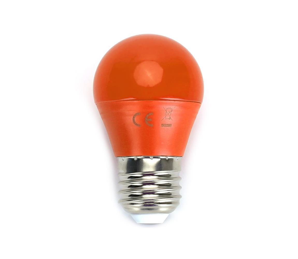LED Żarówka G45 E27/4W/230V pomarańczowa - Aigostar