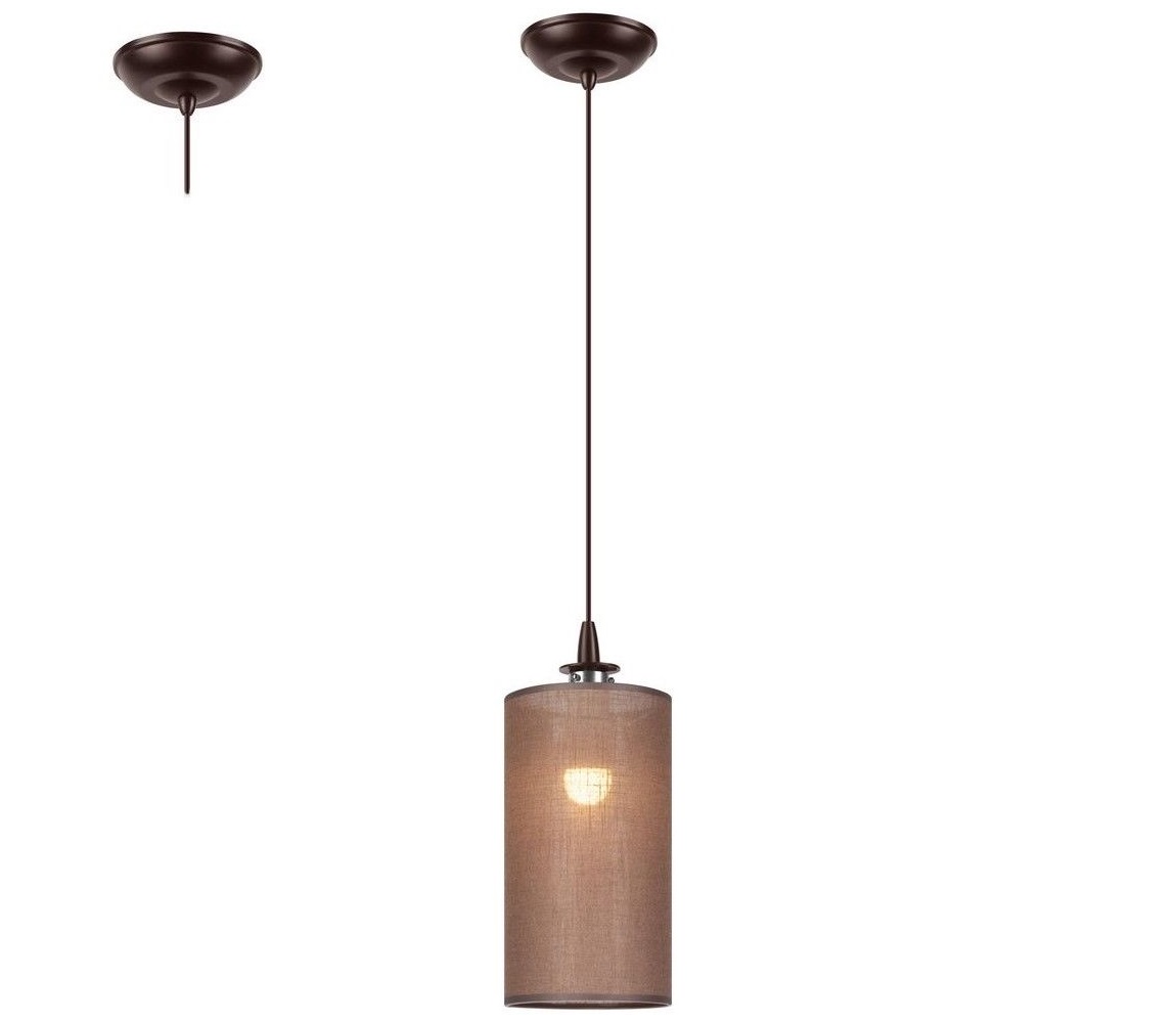 LED Żyrandol na lince NOEL MINI 1xE27/60W/230V brązowy