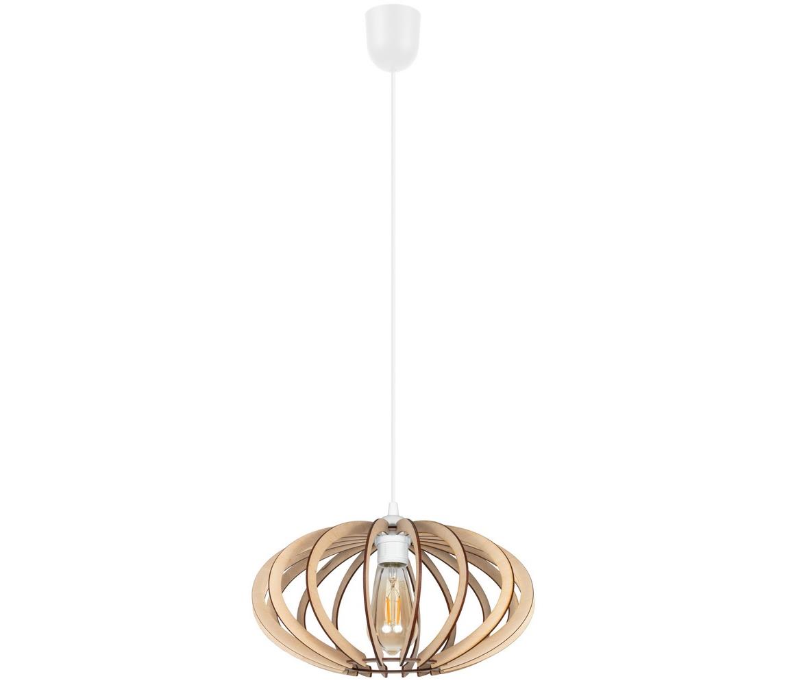 Żyrandol na lince EARTH 1xE27/60W/230V biały/beżowy
