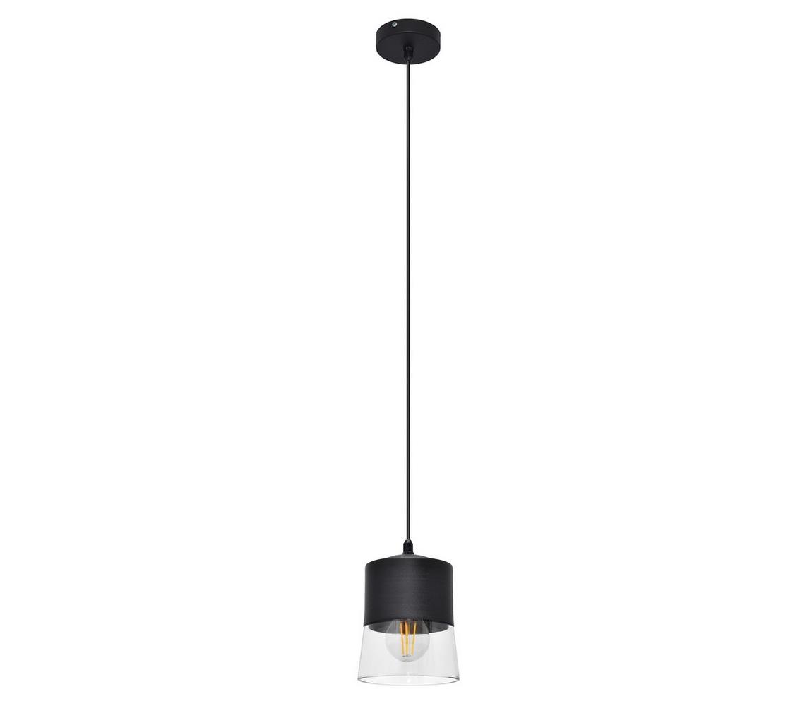 Żyrandol na lince FERGIE 1xE27/15W/230V czarny