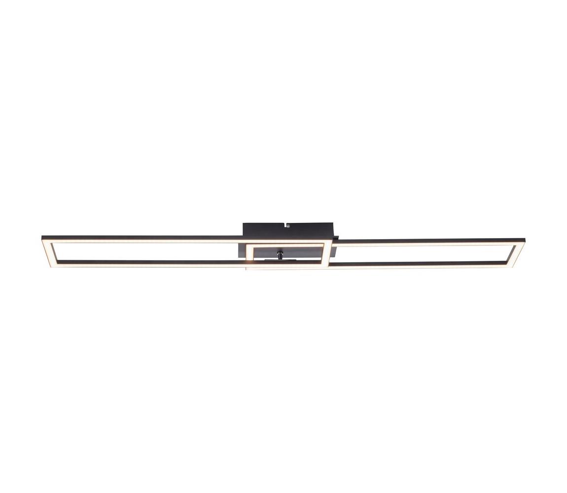 Paul Neuhaus Lampa sufitowa czarna 101 cm z 3-stopniowym ściemnianiem LED - Georgi