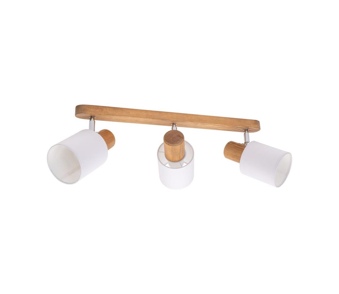 Spot-Light DO2248351 - Oświetlenie punktowe sufitowe TRENDY 3xE27/15W/230V sosna