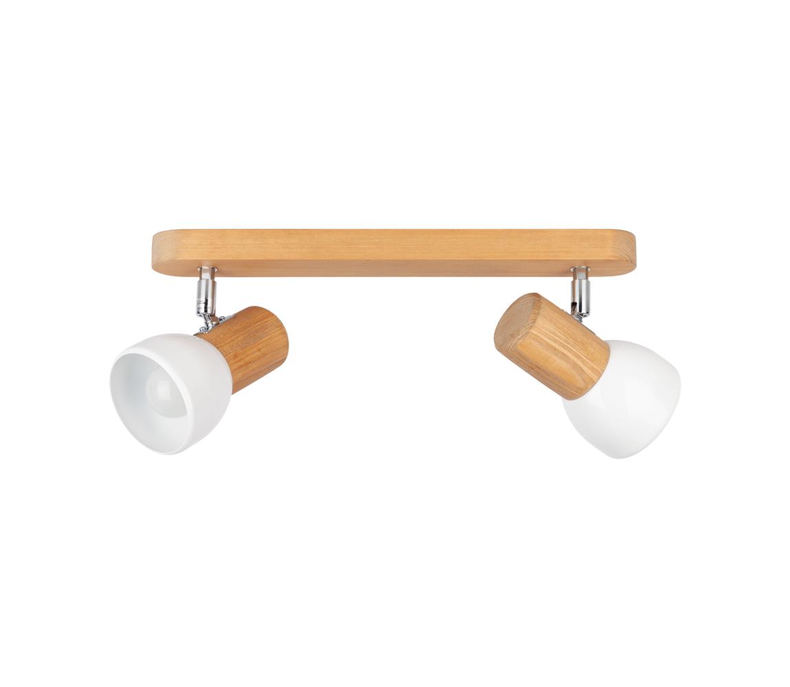 Spot-Light DO2225251 - Oświetlenie punktowe sufitowe NEL 2xE27/15W/230V sosna