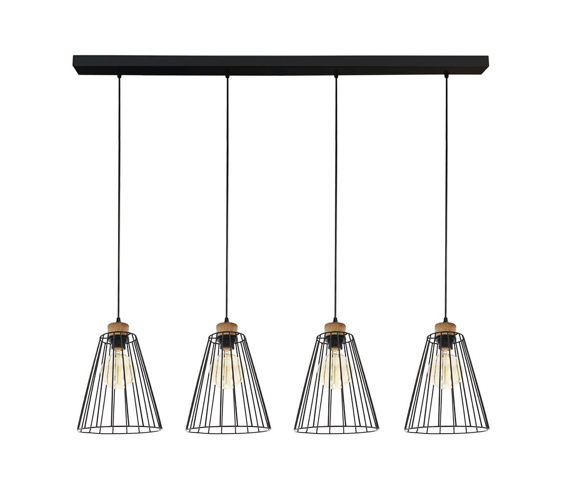 Britop Lampa wisząca Cailand cztery klatkowe klosze