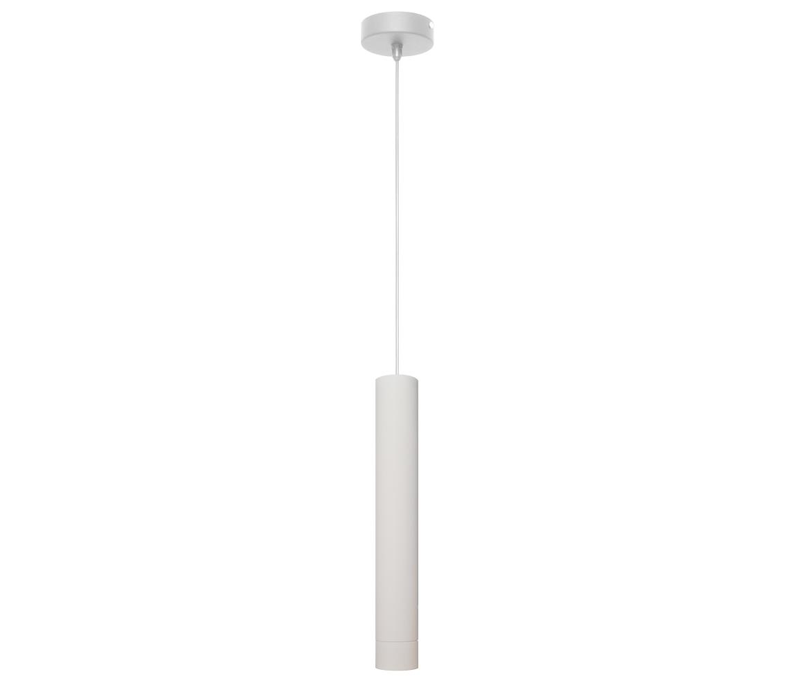 LED Żyrandol na lince TUBA 1xGU10/4,8W/230V biały