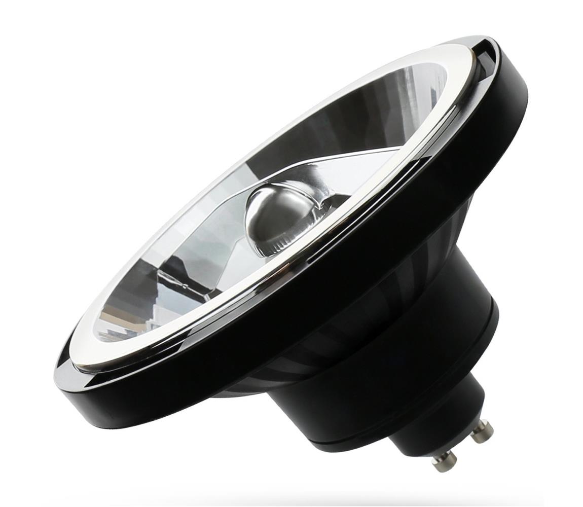 LED Żarówka AR111 GU10/12W/230V 4000K czarny 45°