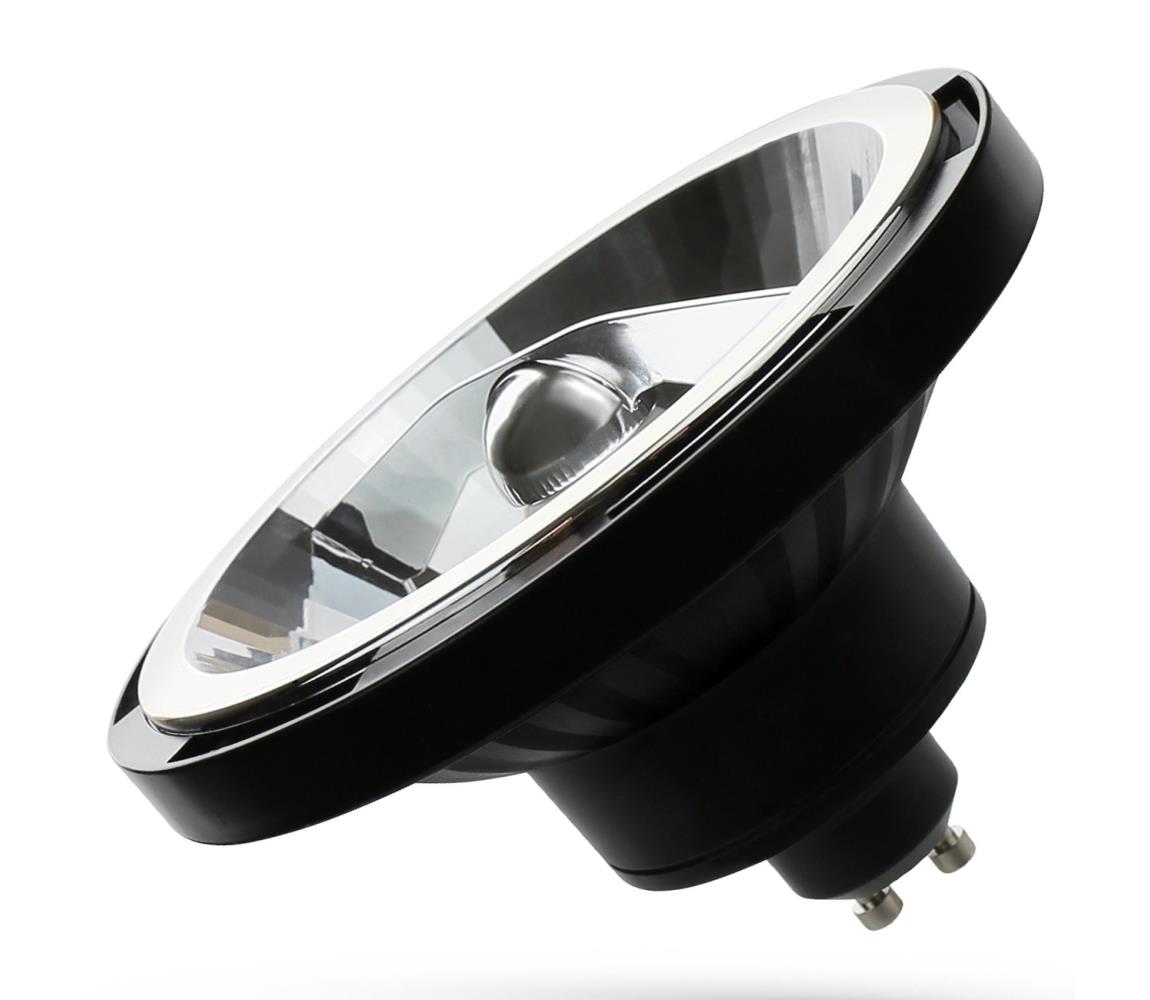 LED Żarówka AR111 GU10/12W/230V 3000K czarny 45°