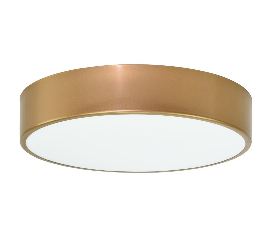 Plafon zewnetrzny z czujnikiem CLEO 3xE27/72W/230V śr. 40 cm złoty IP54