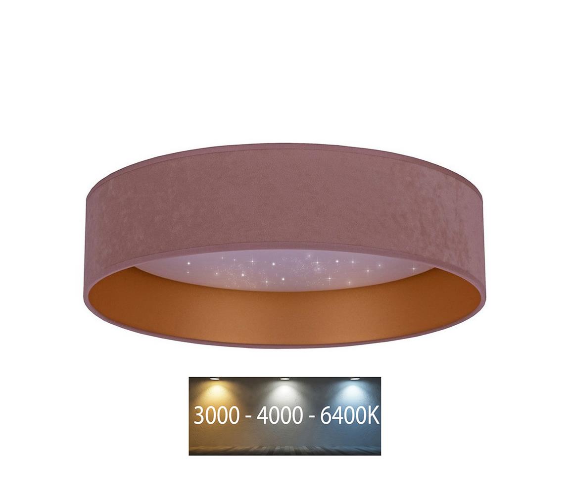Brilagi - LED Plafon VELVET STAR LED/24W/230V śr. 40 cm różowy/złoty