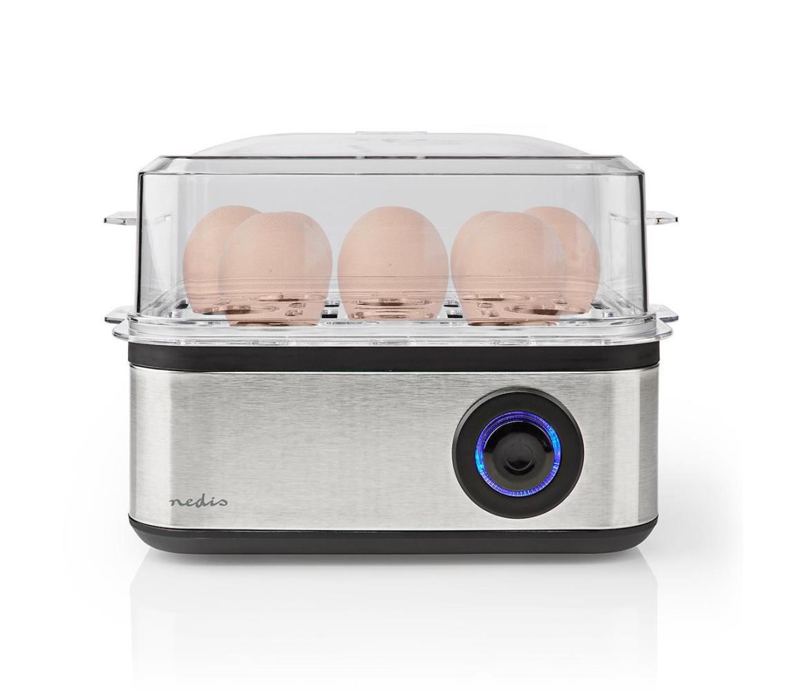Nedis KAEB130EAL - Jajkowar 500W/230V stal nierdzewna