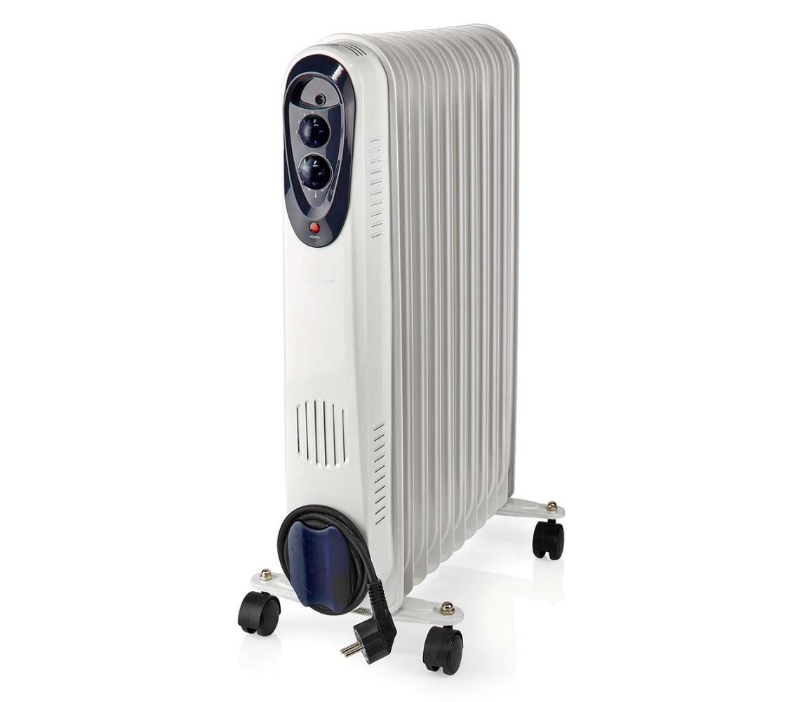 Nedis HTOI30WT11 - Przenośna nagrzewnica olejowa z 11 żebrami 1000/1500/2500W/230V