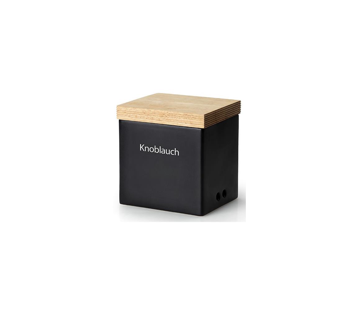 Continenta C3721 - Ceramiczny pojemnik na żywność z pokrywką 14x12x15,5 cm figowiec