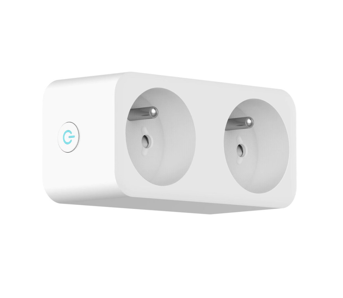 Immax NEO 07751L - Rozgałęźnik gniazdkowy NEO LITE 2x16A/230V Wi-Fi Tuya