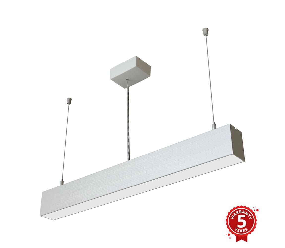APLED - LED Żyrandol na lince LOOK LED/23W/230V 4000K 60 cm srebrny