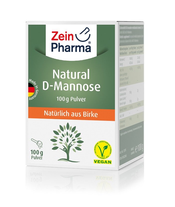 Zein Pharma - D-Mannoza, Natural D-Mannose, Proszek, 100g