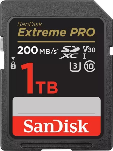 SanDisk SDXC 1TB Extreme Pro 200/140 MB/s V30 UHS-I U3 SDSDXXD-1T00-GN4IN