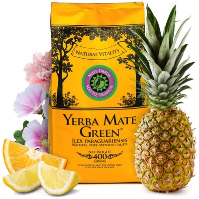 Mate Green Yerba Mate Mas IQ Tropical 400 g