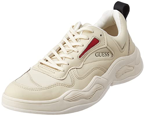Guess Bassano, Trampki męskie, Cream, 43 EU