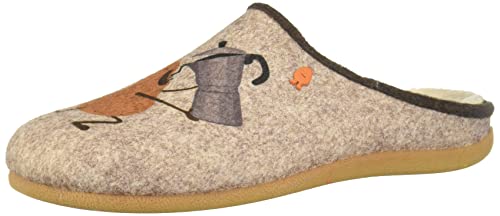HOT POTATOES Jenbach, Kapcie Męskie, Beige, 45 EU