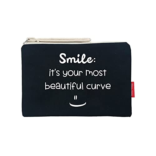 hello-bags N-002-smire, Teczka ręczna damska, czarna, średnia, czarny