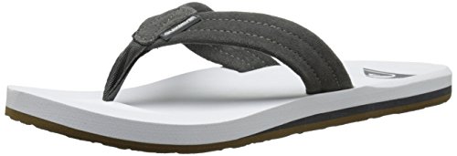 Quiksilver Carver Nubuck M męskie klapki japonki, Szary biały szary - 38 EU