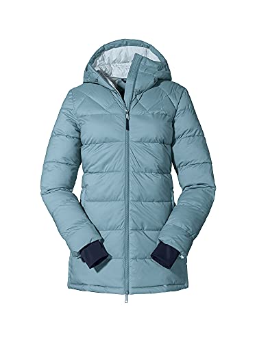 Schöffel Damska parka Boston L, wodoodporna, wiatroszczelna parka, funkcjonalny i stylowy płaszcz zimowy