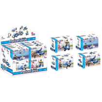 Klocki konstrukcyjne. Policja. 61-65 elementy. Alleblox 477373