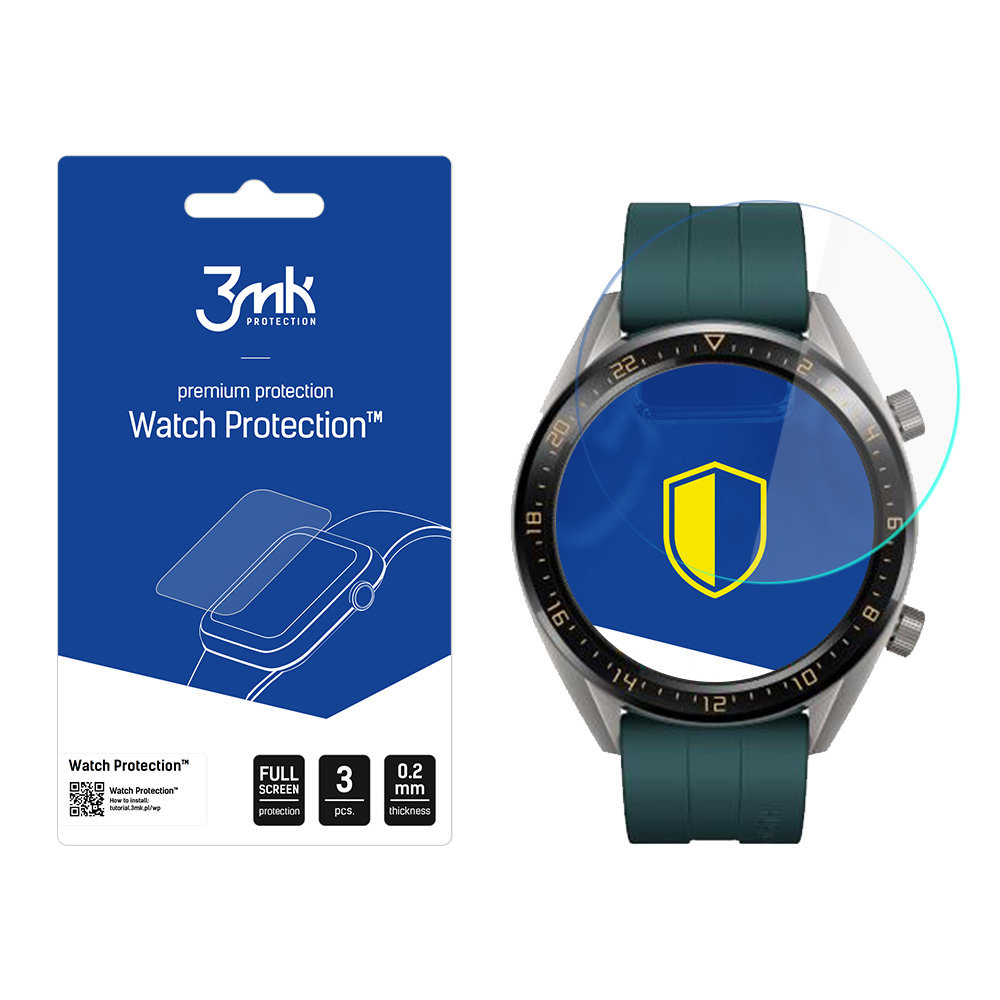 3mk Watch Protection FlexibleGlass Lite folia Huawei Watch GT Active na ekran smartwatcha (3mk Watch FG(97))