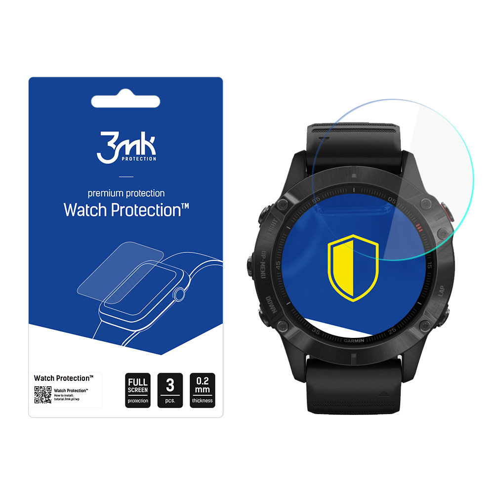 Garmin Fenix 6 Pro Szkło ochronne 3 szt - 3mk Watch Protection FlexibleGlass Lite RATY | GRATIS WYSYŁKA | GRATIS ZWROT DO  1 ROKU | 100% ORYGINAŁ!!