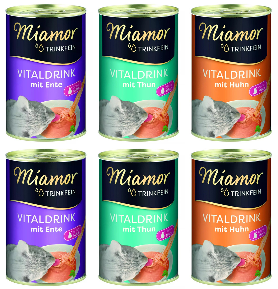 Miamor VitalDrink Mix smaków 6x135ml
