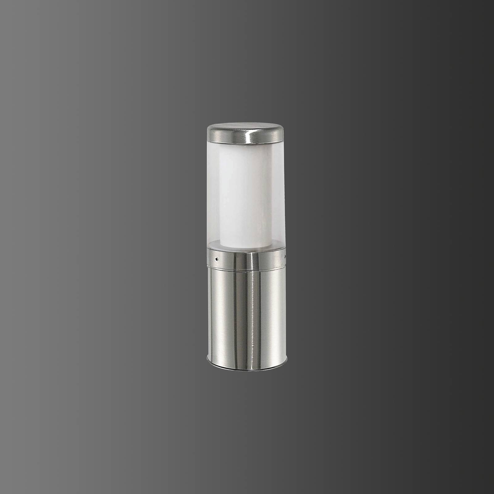 Lampa cokołowa 1255, stal szlachetna, morska, 45cm