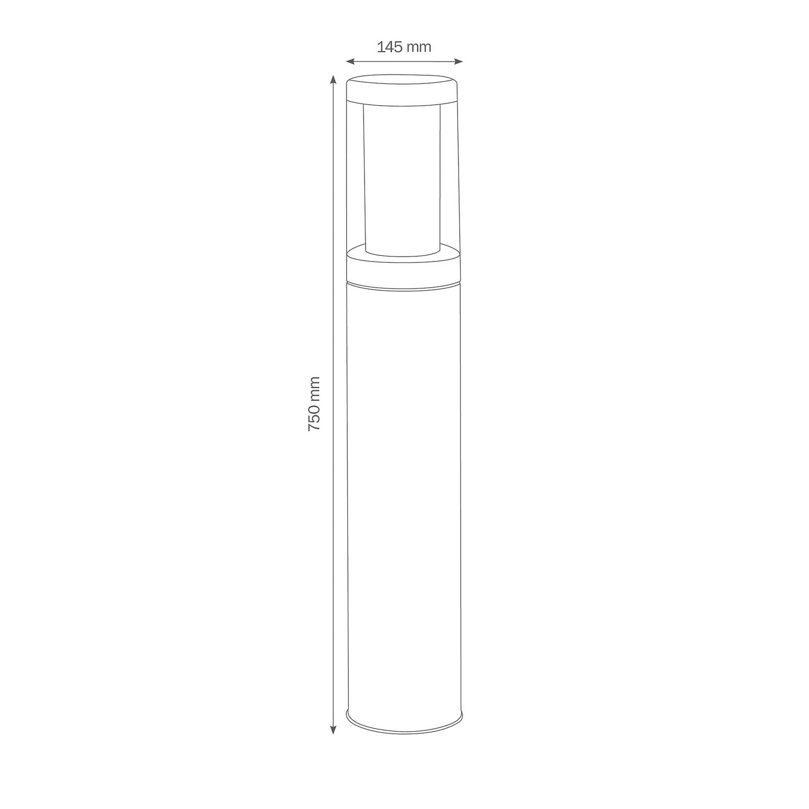 Słupek ogrodowy 1256 stal szlachetna, morska 75cm