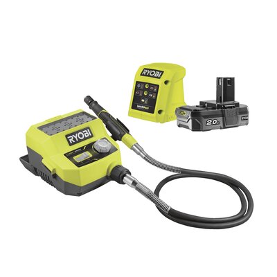 Ryobi Miniszlifierka 18 V ONE+ RRTS18-120GA35 w zestawie z akumulatorem 2.0 Ah oraz ładowarką