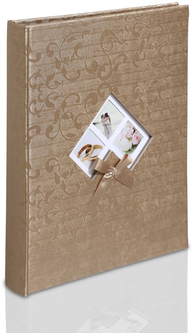 Album ślubny na zdjęcia wklejane Soul ciemny (tradycyjny 40 czarnych stron)