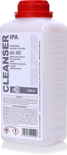 ALKOHOL IZOPROPANOL CLEANSER IPA 1 LITR  - Raty 0% - 38 sklepów w całej Polsce