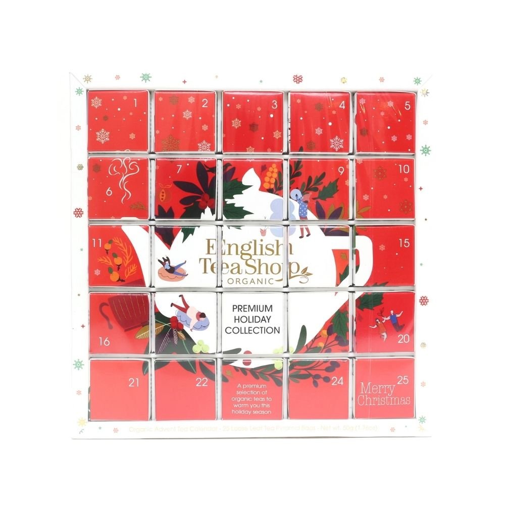 Kalendarz adwentowy Red Puzzle, 25 piramidek