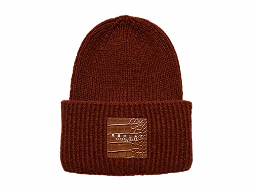 Replay Czapka damska typu beanie, 086 Red Amber Brown, jeden rozmiar